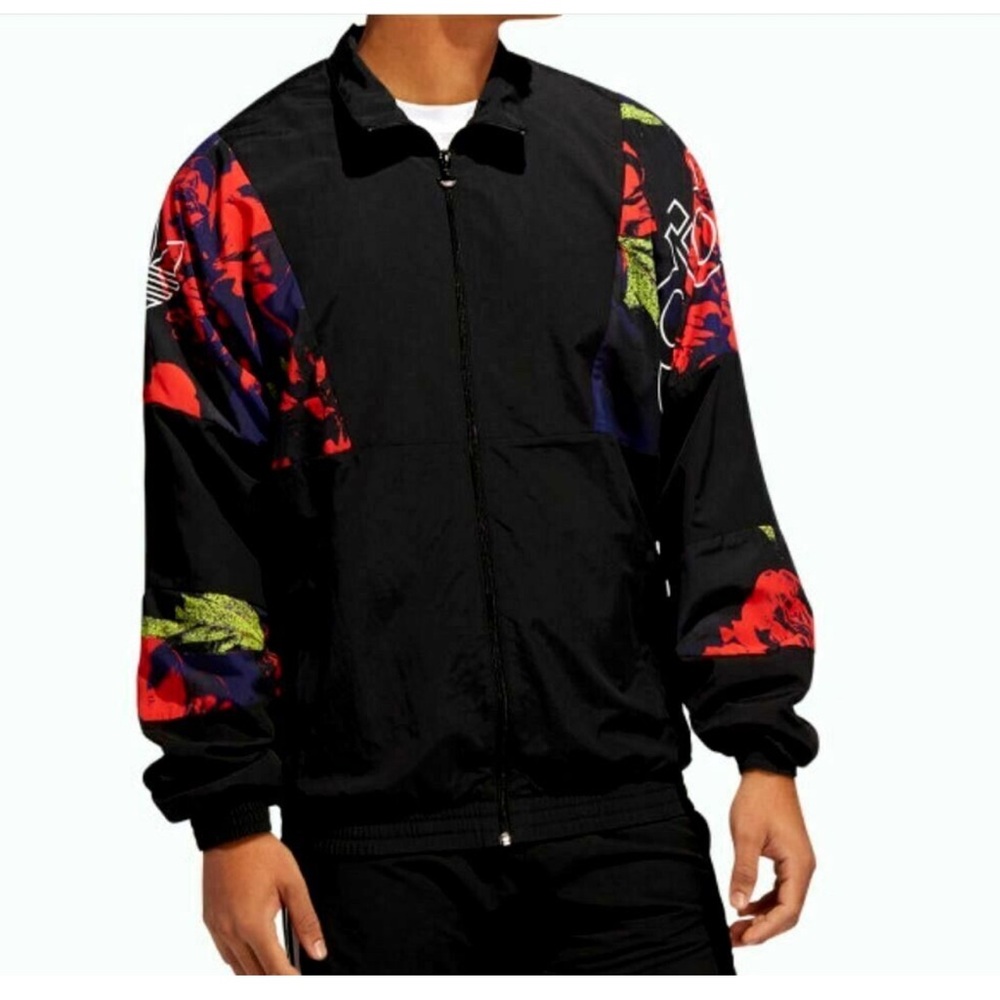 Adidas Stylish Black and Red bomer Men's Jacket size M
